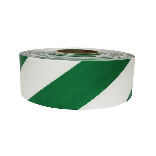 Ergomat Durastripe Outdoor Aisle Striping - Green/White Hazard 2in x 100ft DSO2100G/W - main